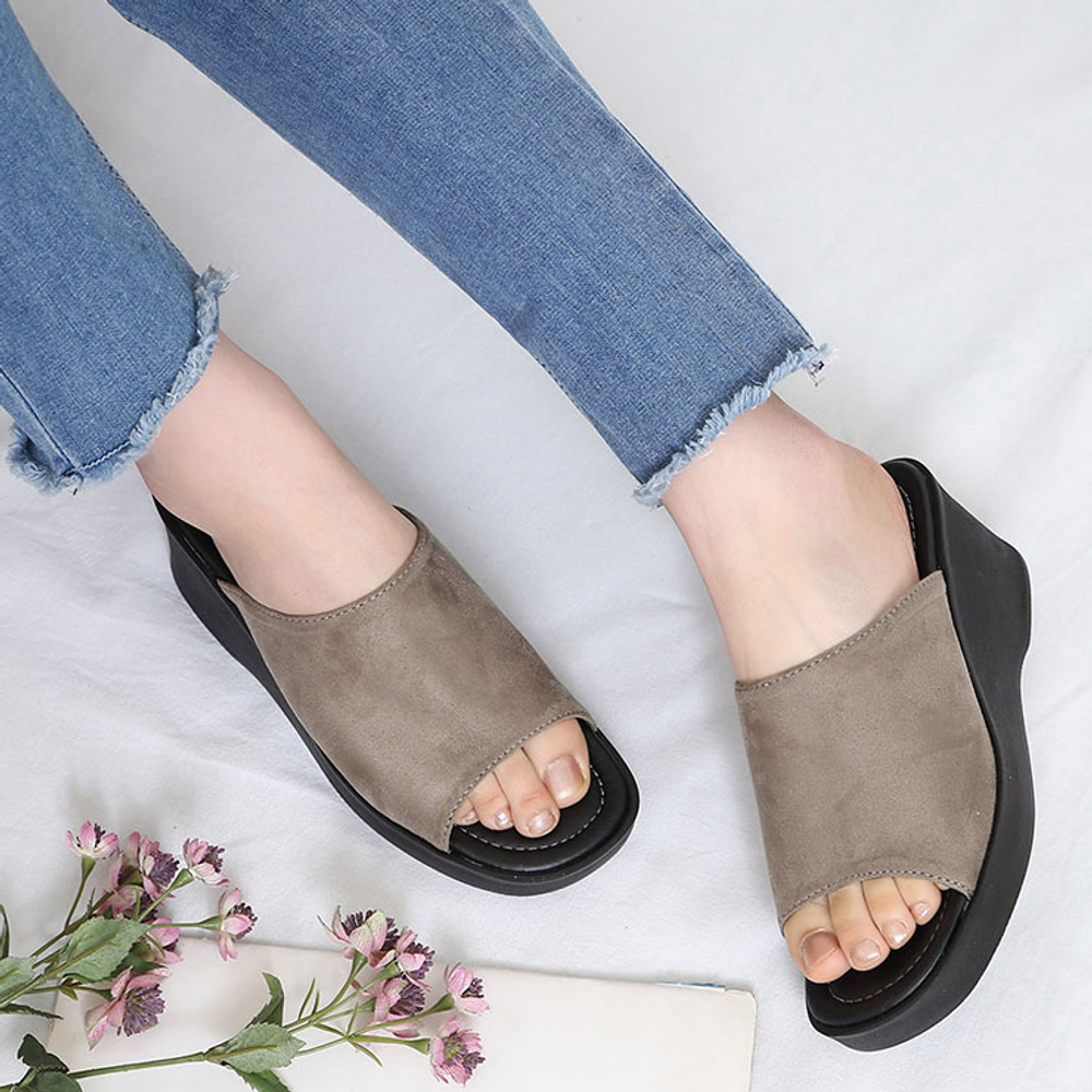 Comfy platform sandal shoes discount